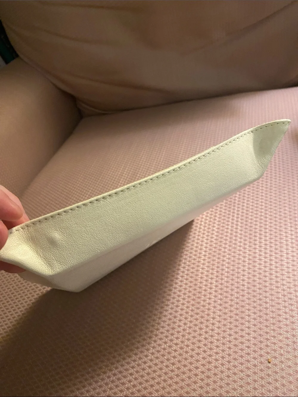 Clare V. Beige Leather Tray